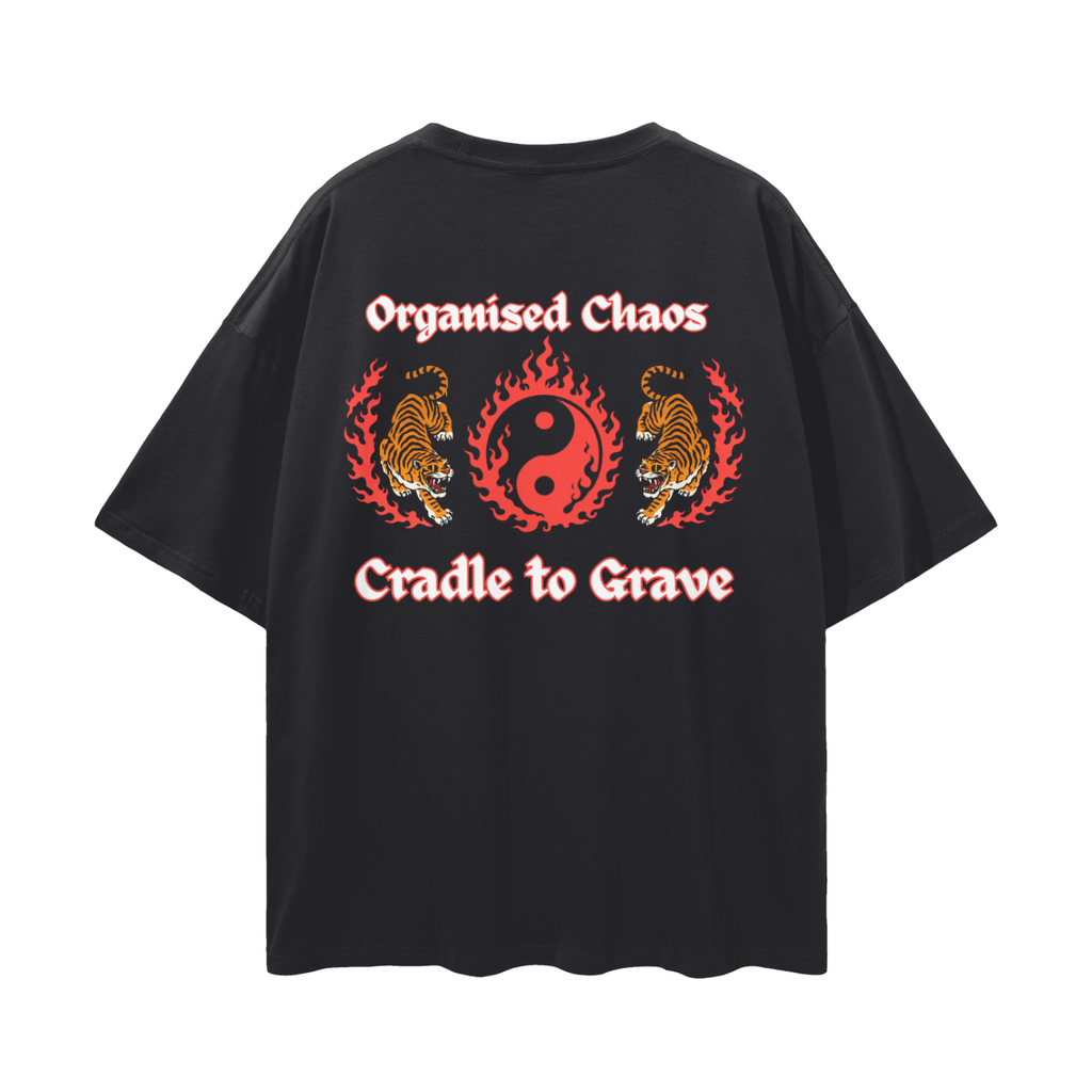 Organised chaos Loose fit Tee - Black