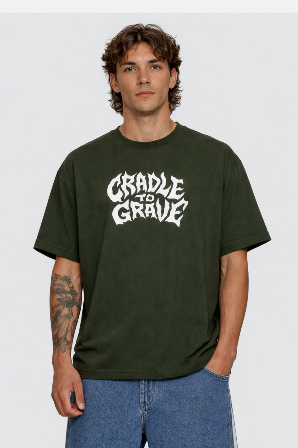 CTG Horror Tee -Mens Loose fit - Green