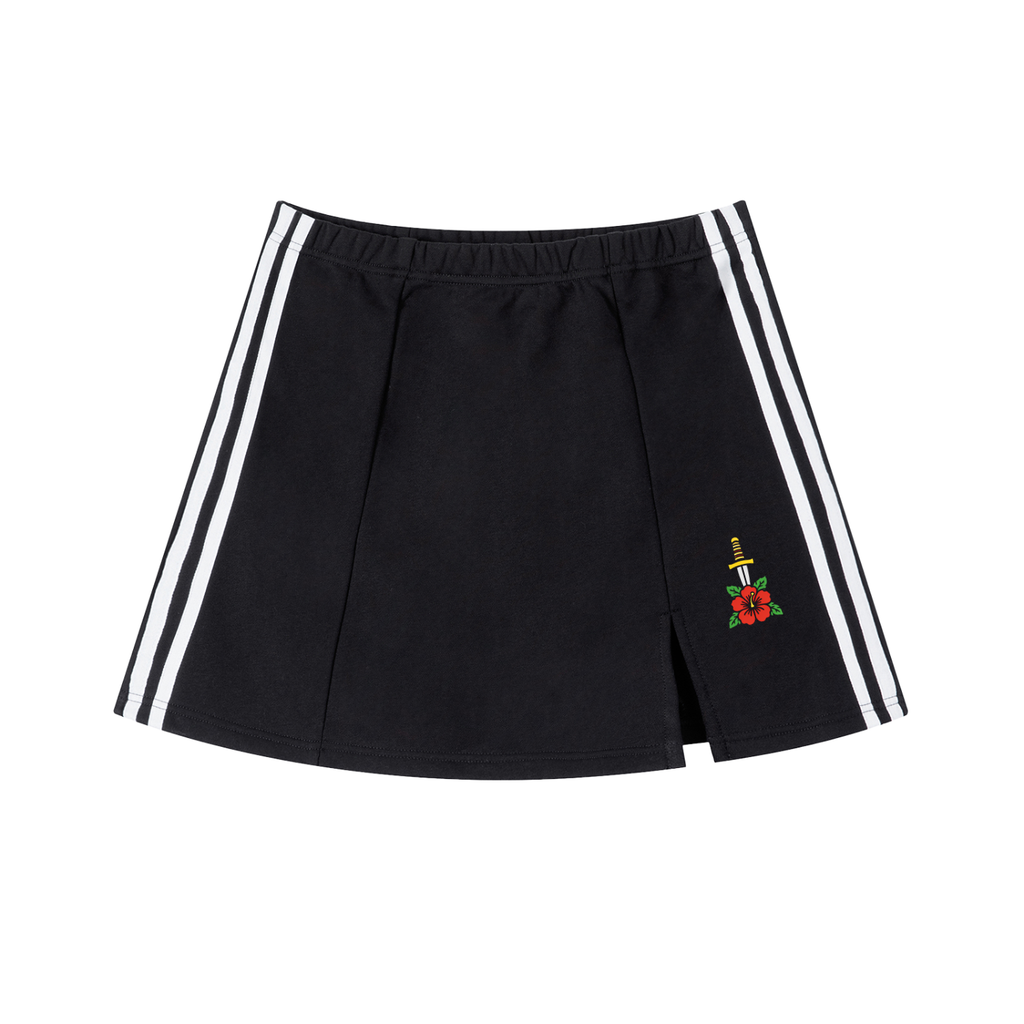 Hibiscus Dagger - Womens skirt - Black