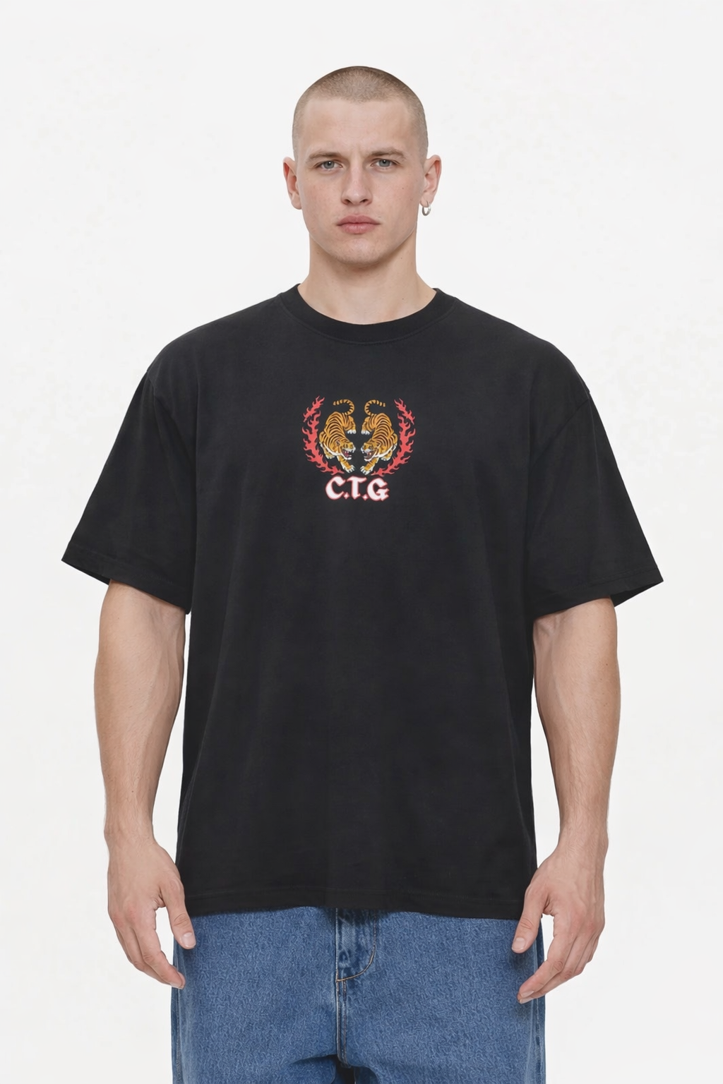 Organised chaos Loose fit Tee - Black