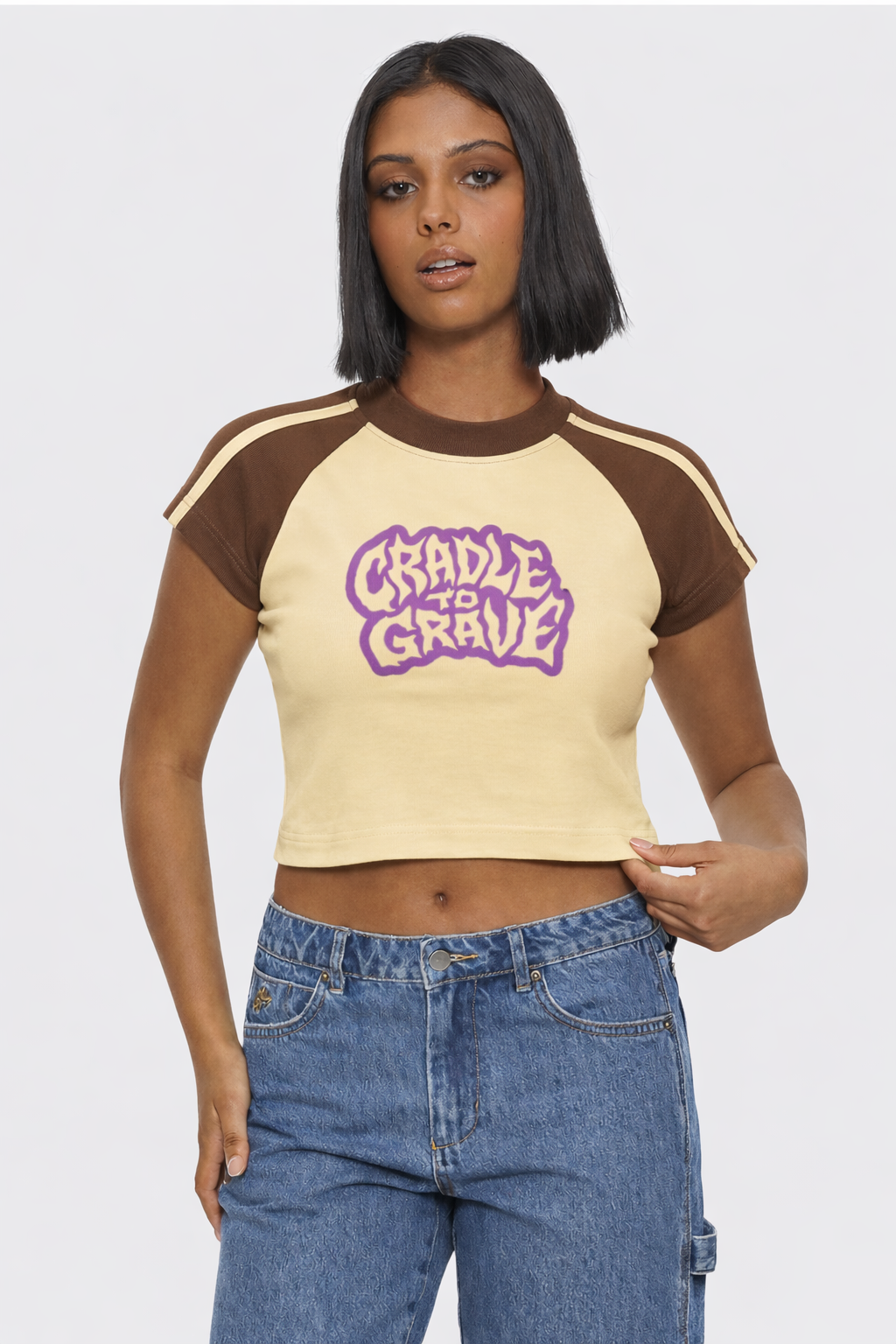 Women's CTG Horror Tee  - Yellow/Brown