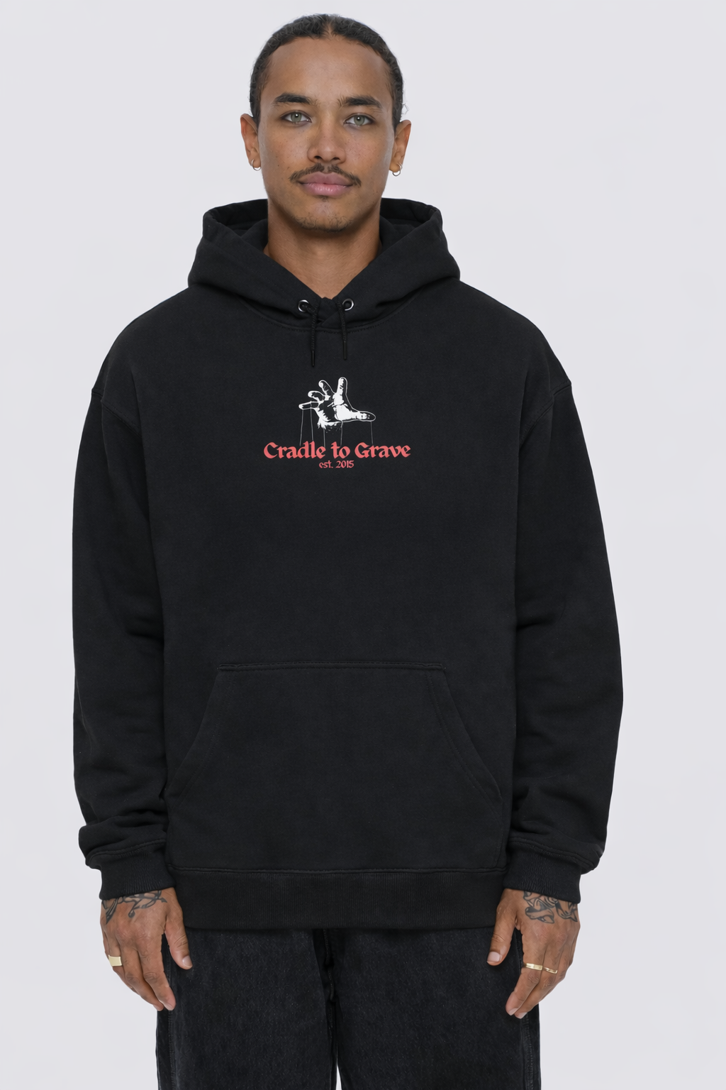 Mens CTG puppeteer Hoodie - Black